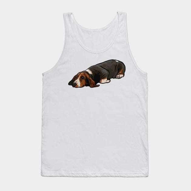 Basset Hound Dog Tank Top by PetinHeart